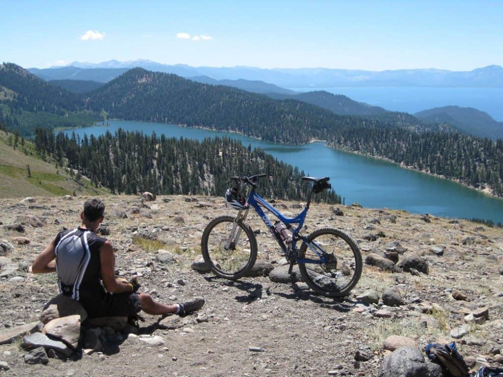 Lake Tahoe Mountain Biking Trail in Nevada