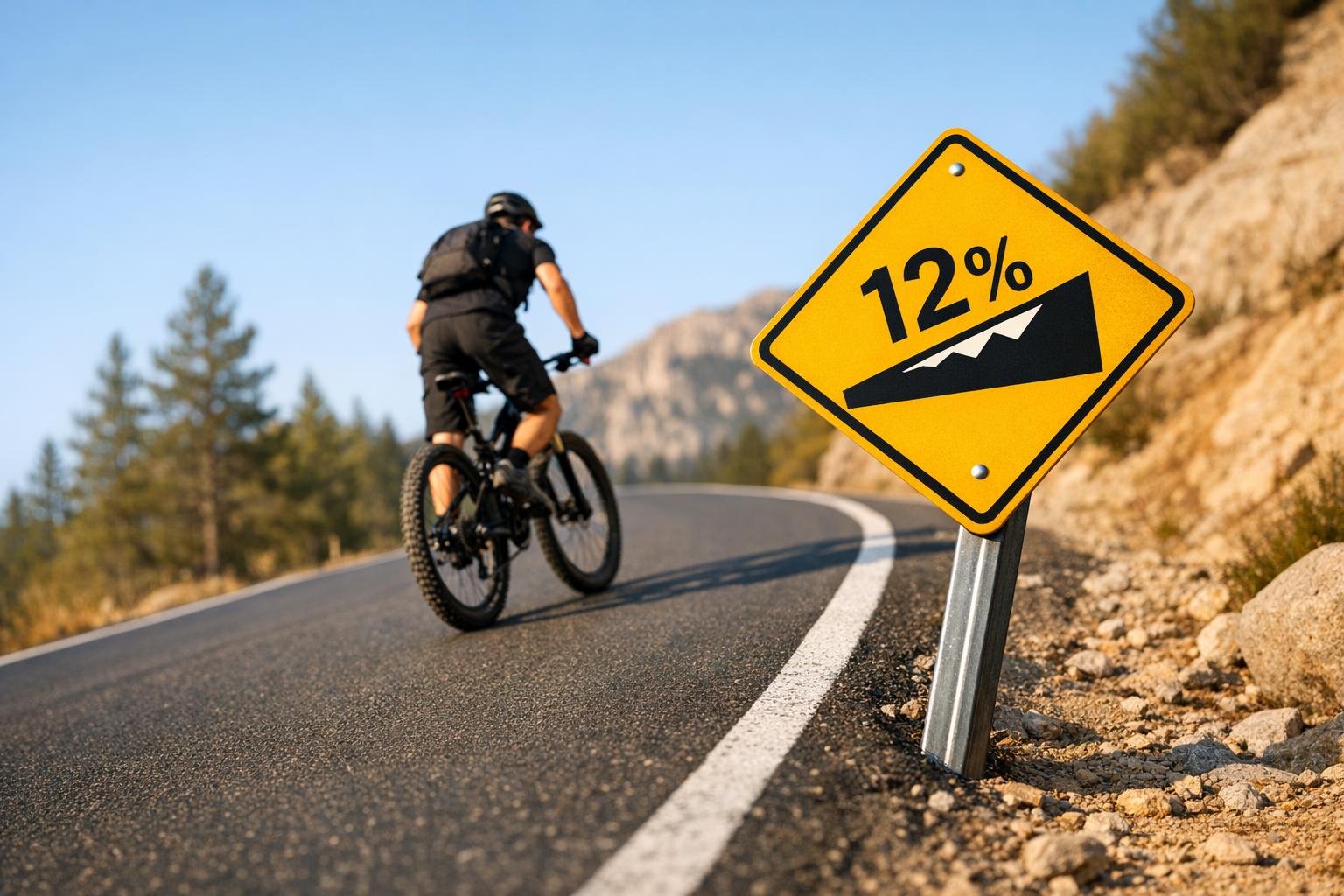 Mountain Bike Climb Gradient Calculator