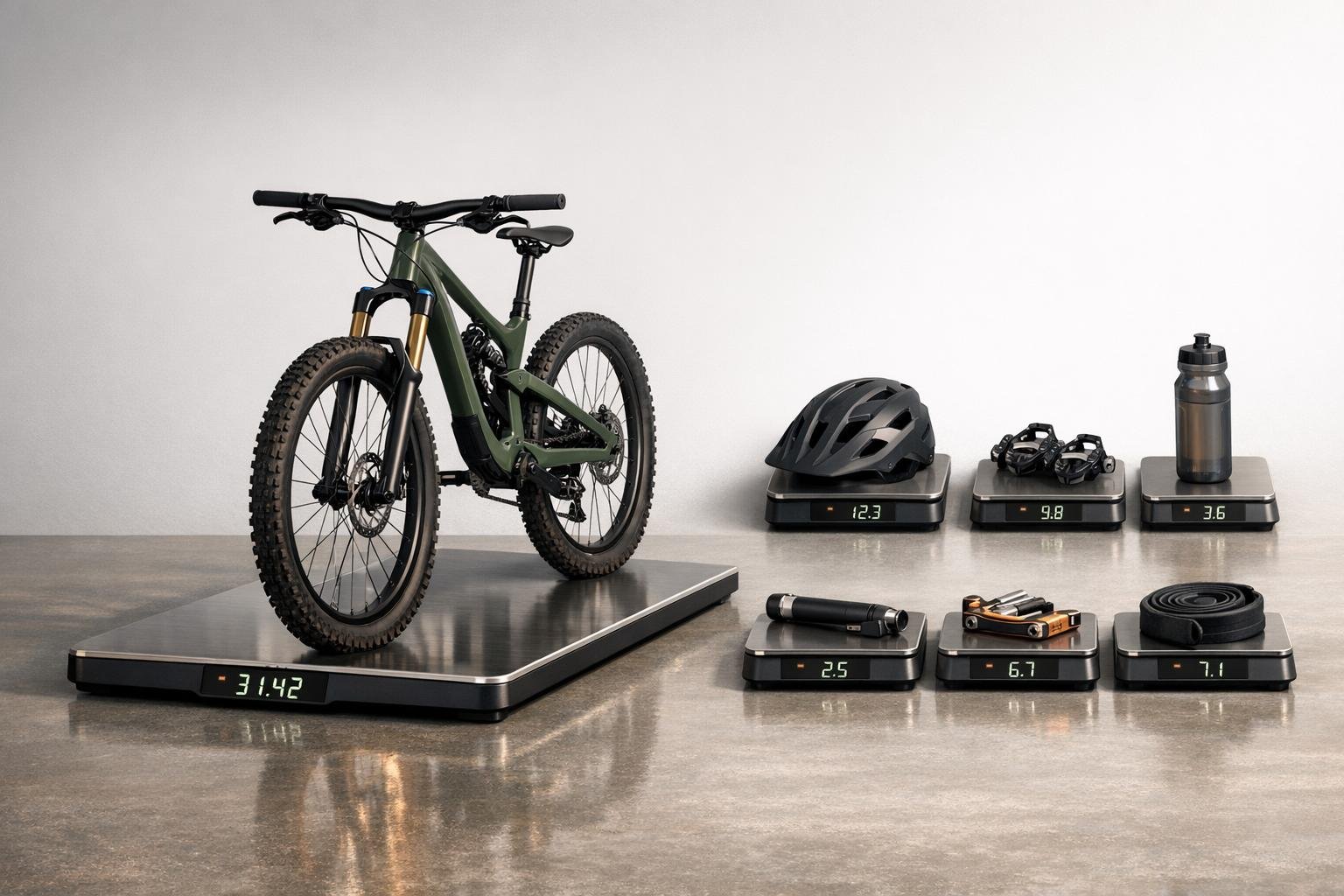 Mountain Bike Gear Weight Analyzer