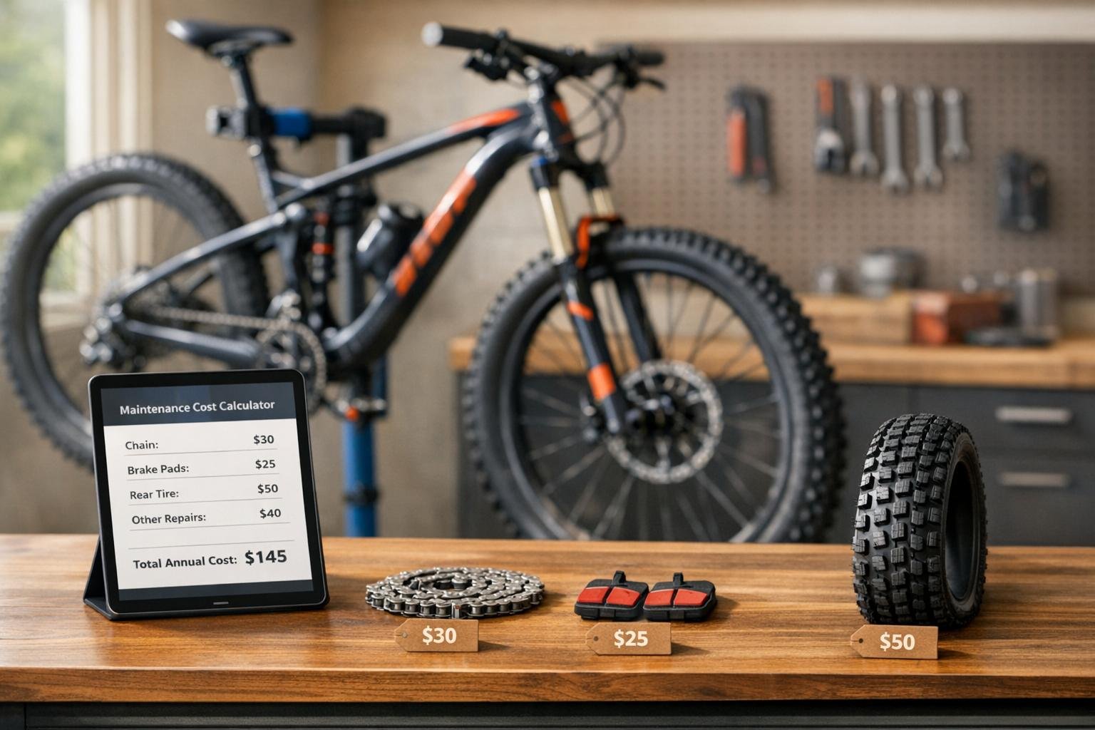 Mountain Bike Maintenance Cost Calculator
